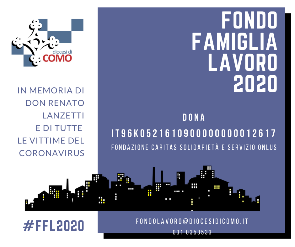 Nasce in Diocesi di Como il "Fondo Famiglia Lavoro 2020" per chi è in difficoltà a causa del coronavirus